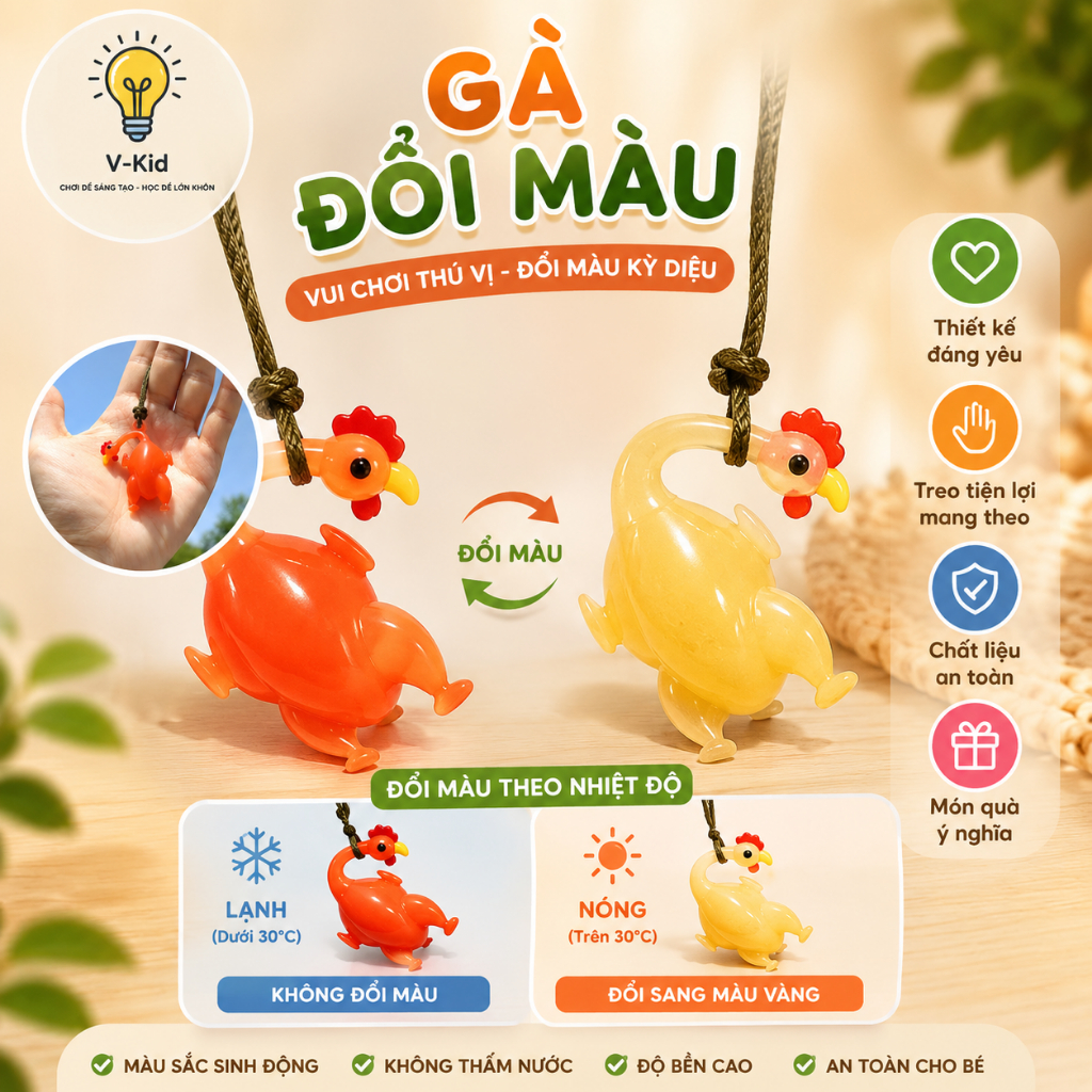 Móc Khóa Vịt Đổi Màu Theo Ánh Sáng – Siêu Dễ Thương, Trang Trí Balo Cực Chill Chill