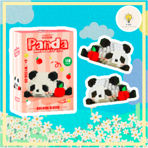 Lắp Ráp Gấu Trúc Mini - 12 Phiên Bản Siêu Đáng Yêu, Lắp Ráp Thông Minh, Trang trí, Quà Tặng Bé Yêu