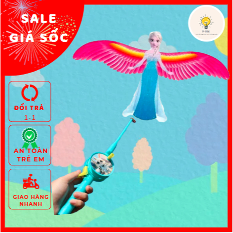 Đồ Chơi Diều Cần Câu 3D Mini Cho Bé – Họa Tiết Hoạt Hình Dễ Thương, Thỏa Sức Vui Chơi ( 35cm )
