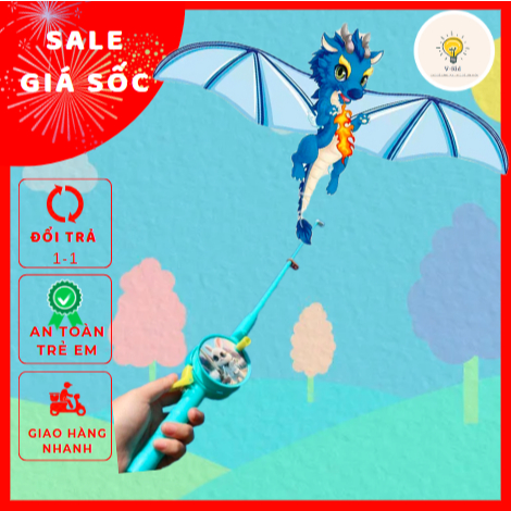 Đồ Chơi Diều Cần Câu 3D Mini Cho Bé – Họa Tiết Hoạt Hình Dễ Thương, Thỏa Sức Vui Chơi ( 35cm )