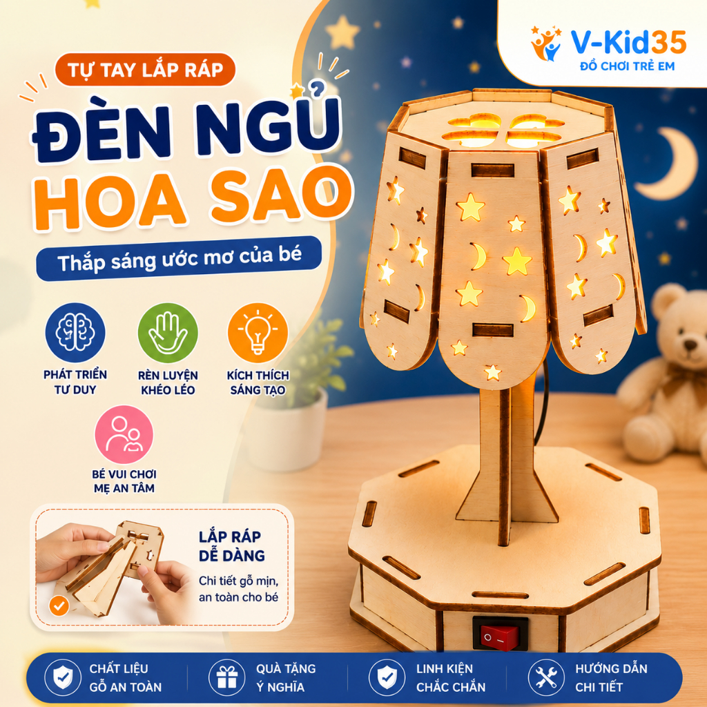 Bộ Đồ Chơi STEM DIY Cho Bé, Mô Hình Lắp Ráp Khoa Học, Giáo Dục Giúp Rèn, Phát Triển Tư Duy Sáng Tạo