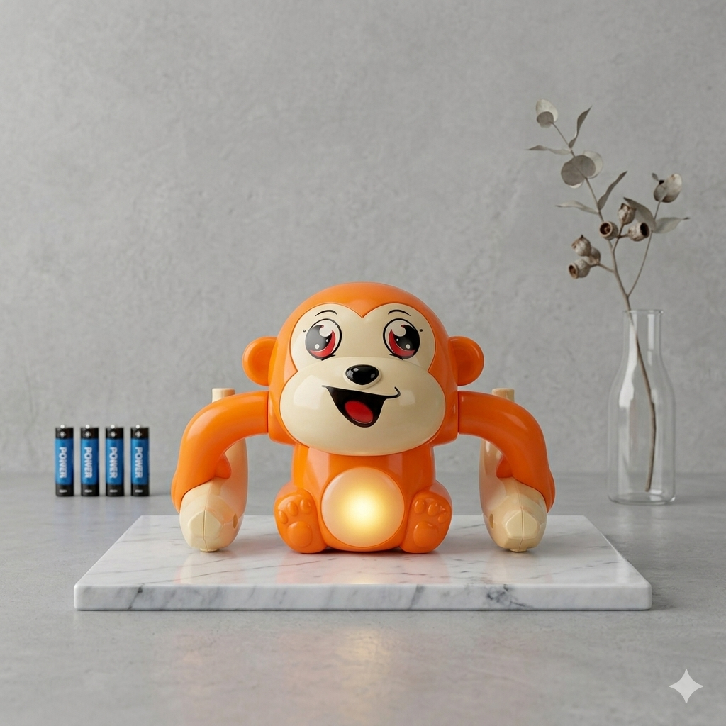 Đồ Chơi Khỉ Cầm Chuối Nhào Lộn Siêu Cute Đáng Yêu Thu Hút Các Bé Hiếu Động