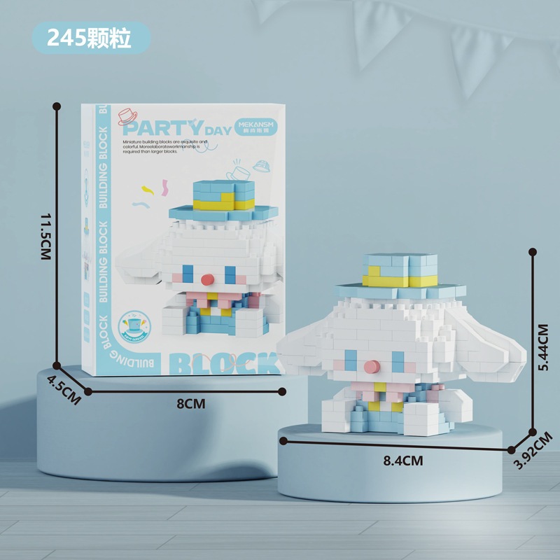 Khối Xây Dựng Đồ Chơi Trẻ Em Lắp Ráp Giáo Dục Quà Tặng Hoạt Hình Búp Bê Bé Trai Bé Gái Trường Quà T